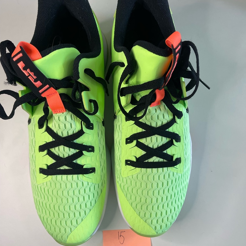 LEBRON JAMES // RARE SIZE 14 // Neon green